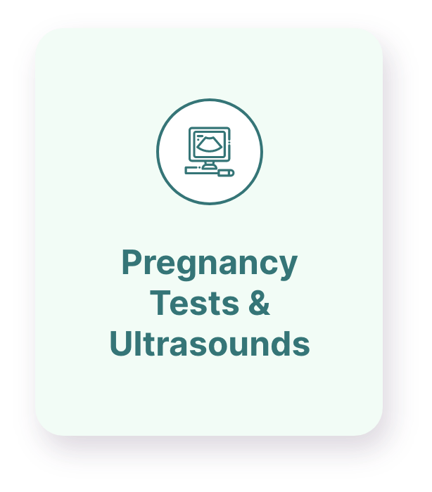 Pregancy Tests & Ultrasounds Card